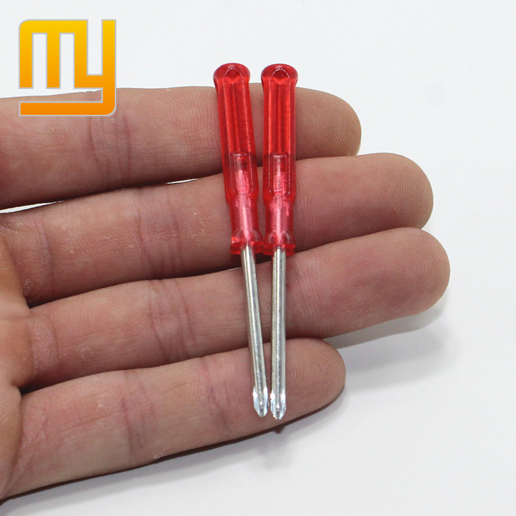 65mm长明本螺丝刀 迷你透明十字螺丝刀 玩具 明本 2.5十小螺丝刀