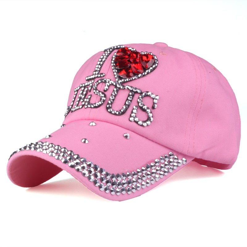 Women's Simple Style Solid Color Rhinestone Crimping Baseball Cap display picture 2