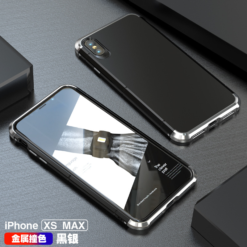 GINMIC Shield Aluminum Metal Frame Hard PC Back Cover Case for Apple iPhone XS Max & iPhone XR & iPhone XS