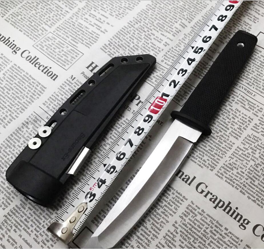 outdoors Cold Steel Mini Small Straight Knife Take it with you Saber high hardness sharp pocket knife Line cutting Integrated Keel design