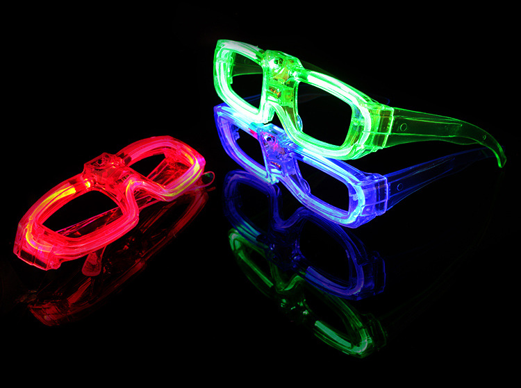 Party Bar Concert Props Glowing Glasses Led Cold Light Glasses Flashing Toys Wholesale display picture 4