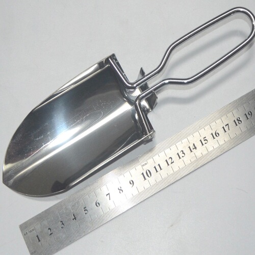 Portable stainless steel garden shovel, small foldable shovel, garden shovel, mini shovel, outdoor engineer shovel