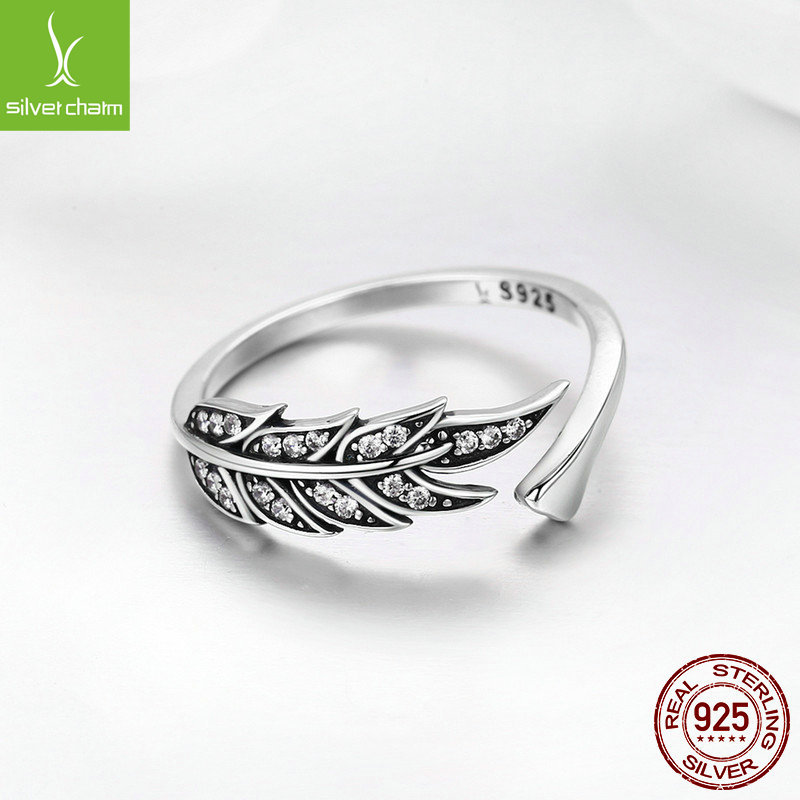 Silver Ziyun sterling silver s925 Women's European and American ring leaf-shaped open adjustable ring ring one-piece delivery SCR313 Silver Ziyun sterling silver s925 Women's European and American ring leaf-shaped open adjustable ring ring one-piece delivery SCR313