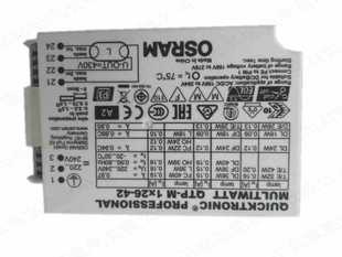 OSRAM fluorescent lamp electronic ballast QT-M 2x 26-42 intubation ballast 1-2 42W
