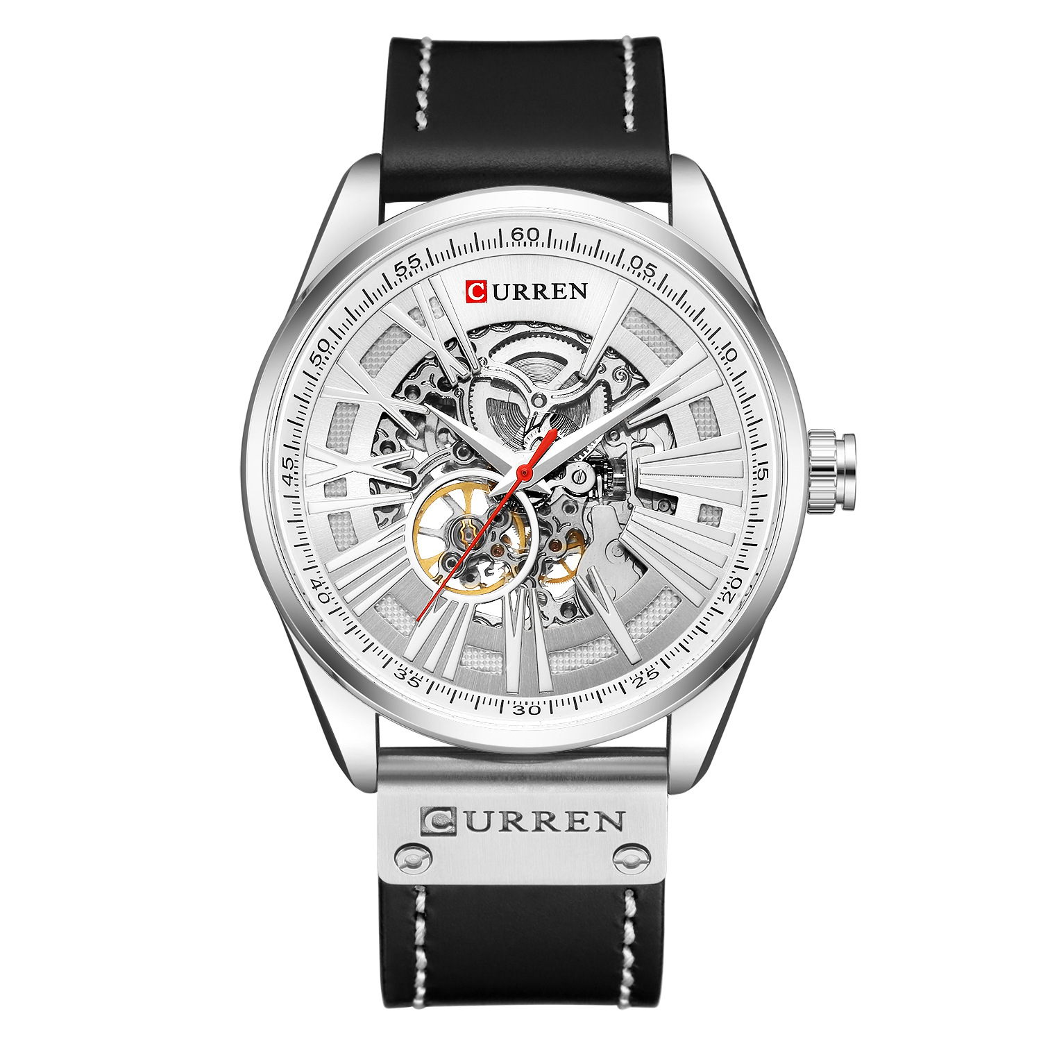 8299 Fully Curren/Carryon Automatic Waterproof Hollow out Mechanical Men's Watch_voghion.com