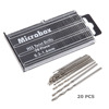 The mini drill head set 20 high-speed steel twist drill bit diameter of 0.3-1.6 mm 20pcs