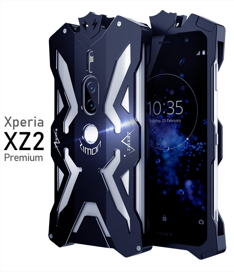 SIMON THOR Aviation Aluminum Alloy Shockproof Armor Metal Case Cover for SONY Xperia XZ2 Premium