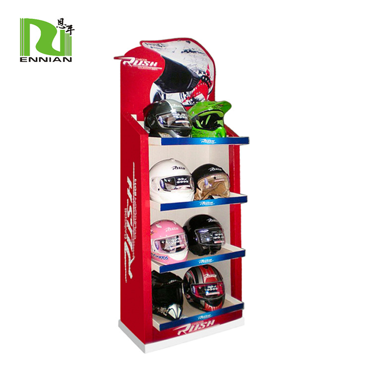 头盔纸展示架-汽车配件纸箱展示架 深圳观澜工厂