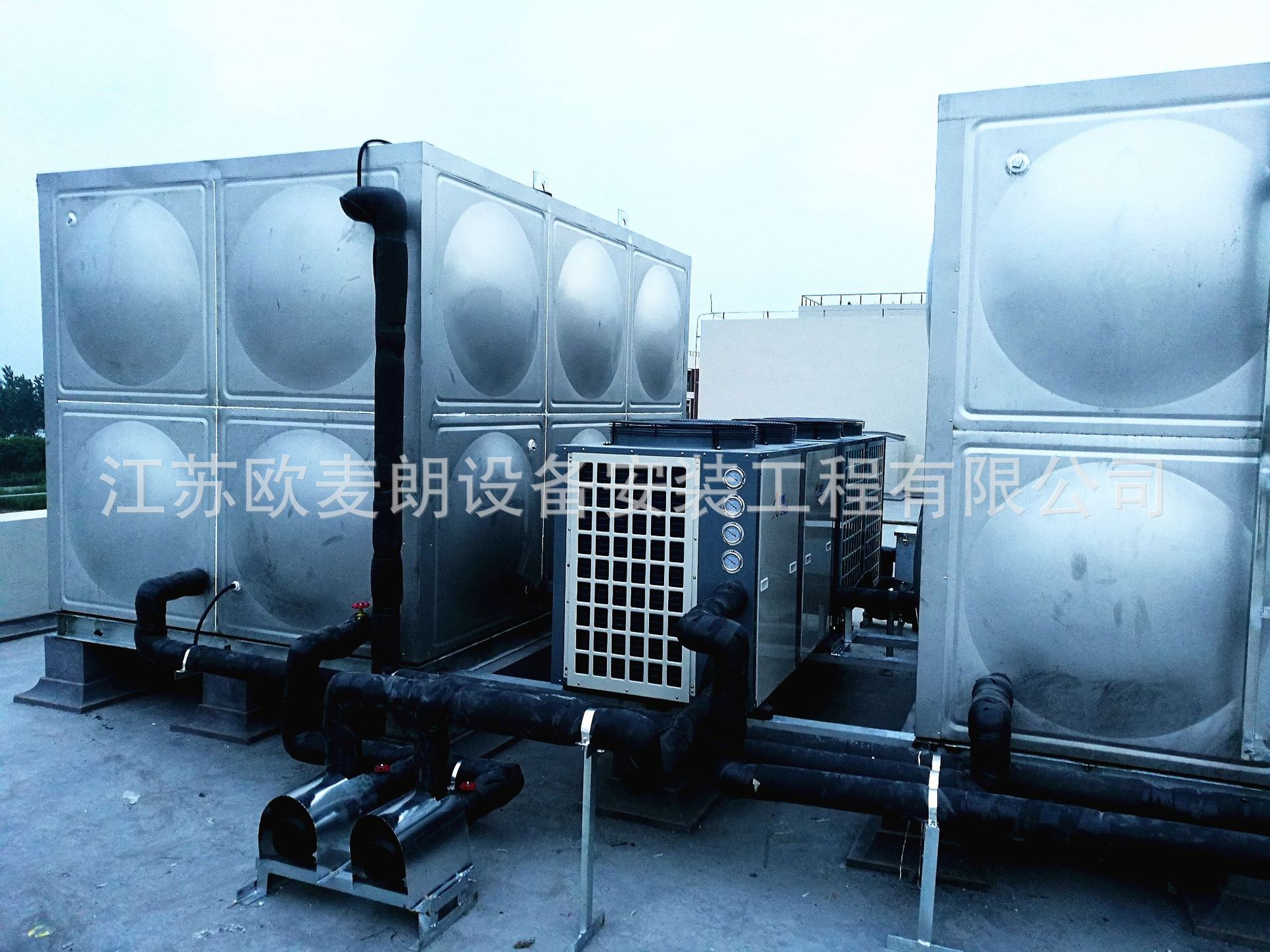 热泵热水工程 集中式空气能热水工程 空气能热泵中央热水系统