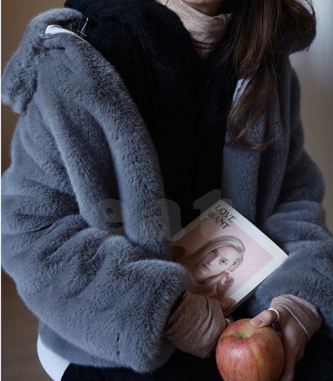 Blouson femme en Imitation laine - Ref 3321861 Image 3