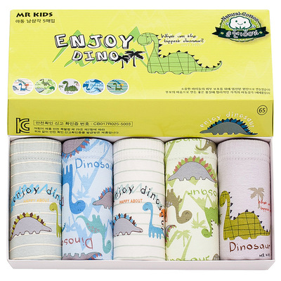 韩国原单盒装男童三角裤 童内衣内裤儿童内裤卡通中大童棉质内裤