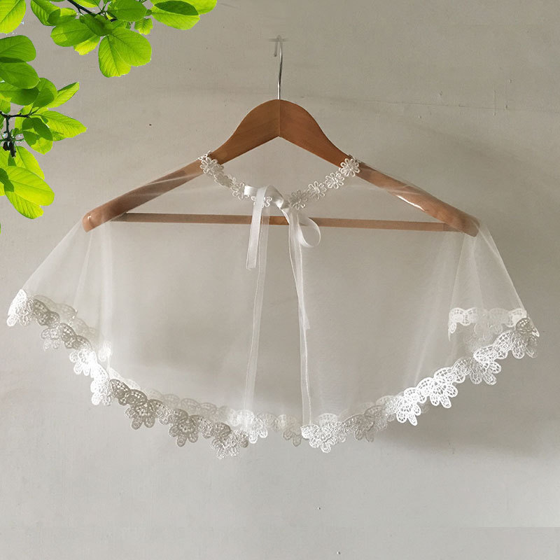 2019 Summer New Bridal Shawl Thin Lace Wedding Coat Cape Shawl Wedding Dress Women's Shawl 2019 Summer New Bridal Shawl Thin Lace Wedding Coat Cape Shawl Wedding Dress Women's Shawl