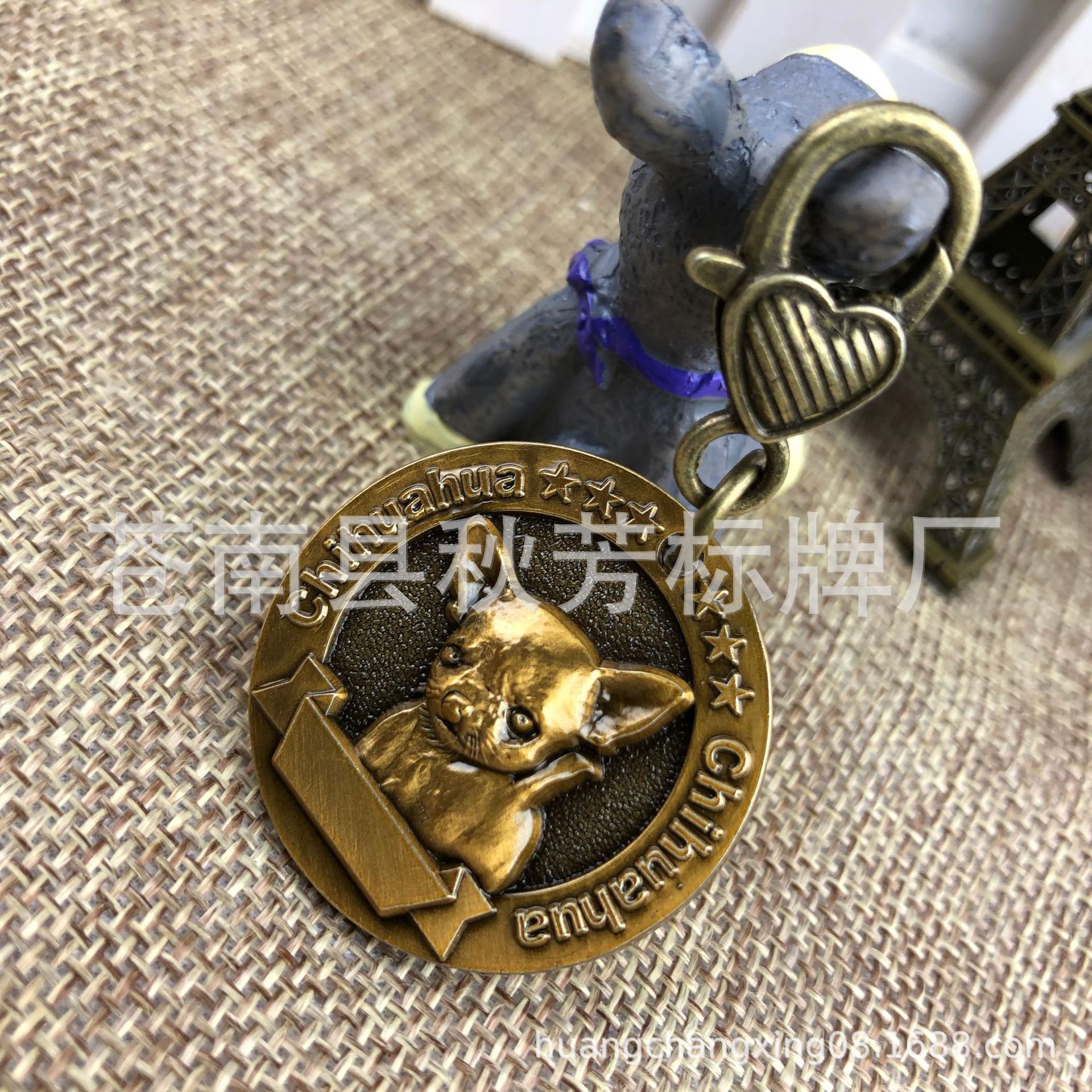 厂家批发铝合金 锌合金 铜金属标牌宠物身份吊坠吊牌可印logo