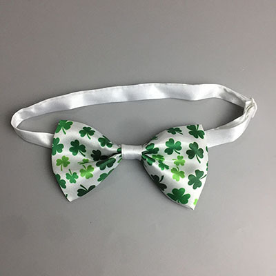 Irlandés LED lentejuelas pajarita FIESTA DE Carnaval verde arco grande St. Patrick trébol pajarita