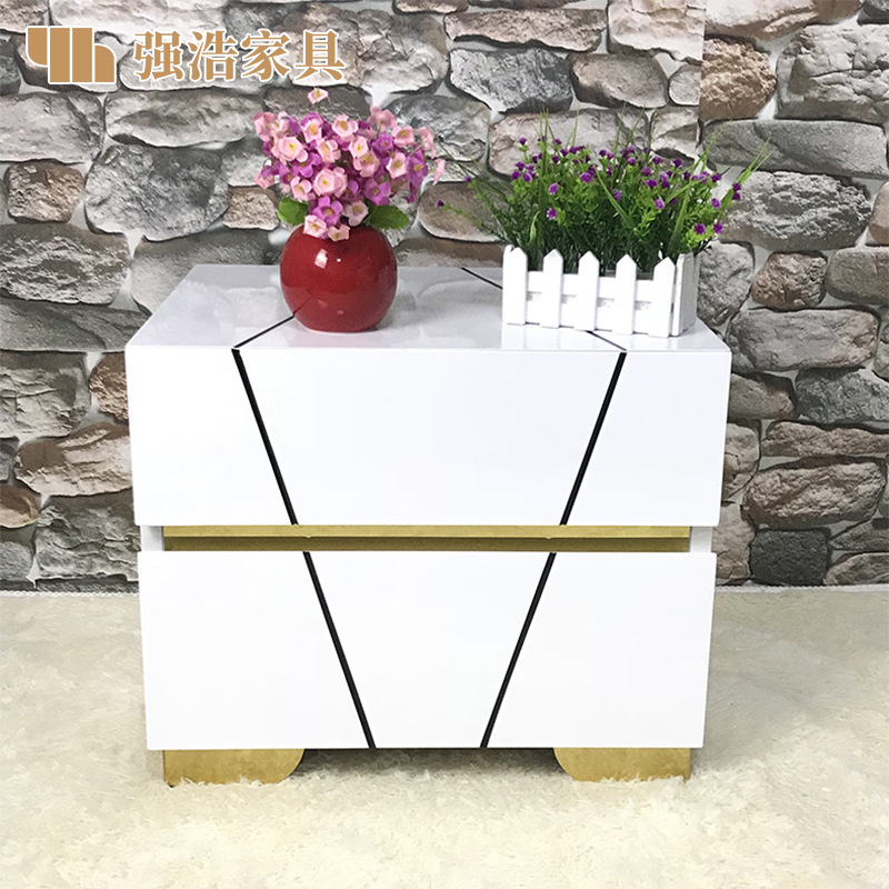 Bedroom Hotel Post Modern Bedside Table Processing Custom Simple Bedside Cabinet Stainless Steel Plated Living Room Storage Locker Zoppah Com Zoppah Online