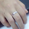 Fashionable silver ring suitable for men and women, simple and elegant design, gold and silver, Birthday gift, wholesale