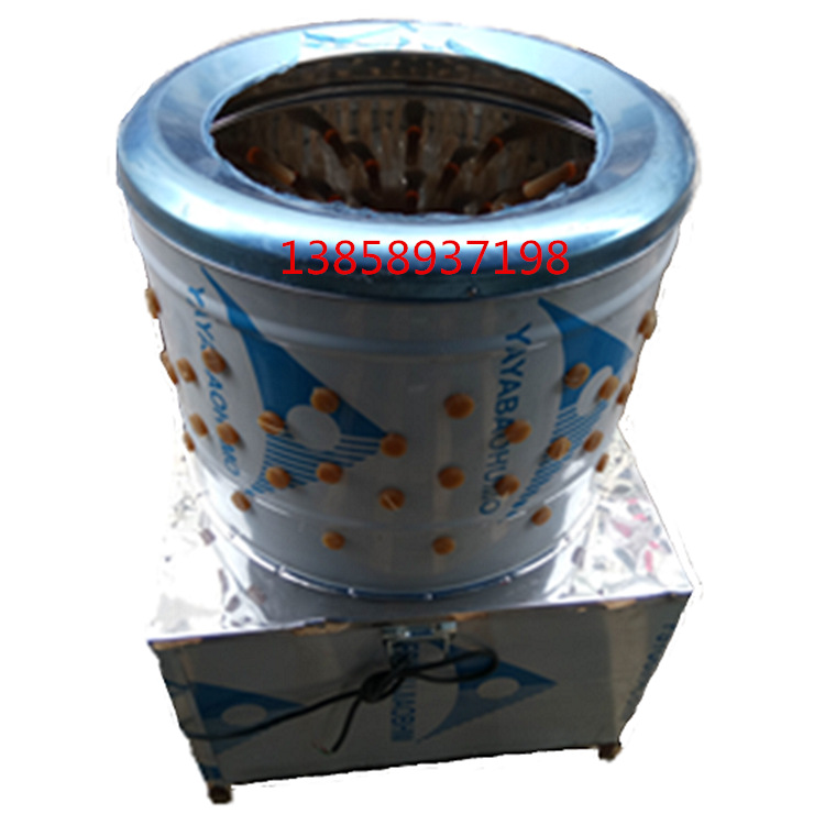 不锈钢电动家禽脱毛机50/55/60/65型自动拔毛机鸡鸭鹅兔狗打毛机