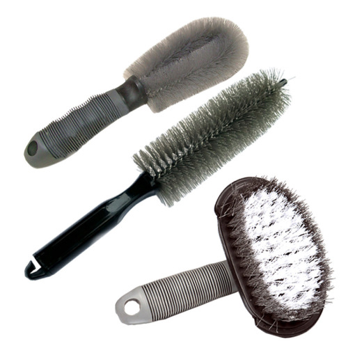 Wheel hub brush, tire brush, car cleaning wheel special soft bristle rim brush combination tool set