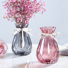 Nhà sản xuất bán buôn bình thủy tinh sáng tạo đơn giản trong suốt thủy canh cây xanh khô bình hoa phòng khách cắm hoa trang trí Bình hoa