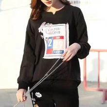 潮牌KUAI SAON2021秋装新款圆领卫衣原创设计师品牌女装