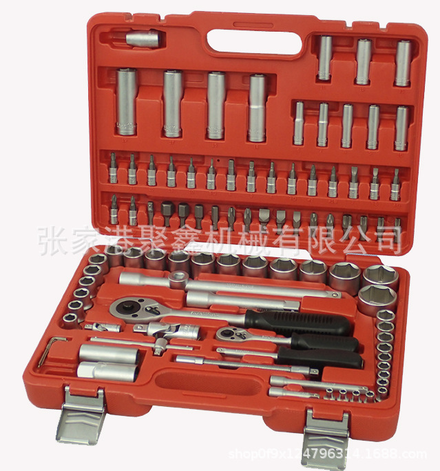 94件套工具组套/套筒工具组/铁扣吹塑盒工具组套