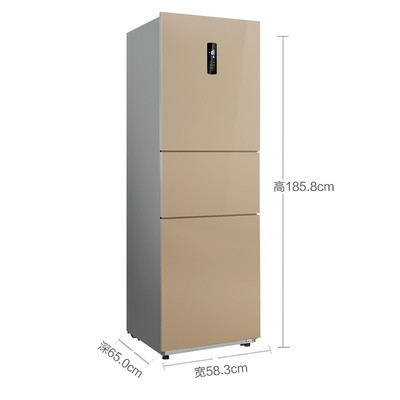 Midea/美的 BCD-231WTME电冰箱三开门节能小型风冷无霜企业采购票