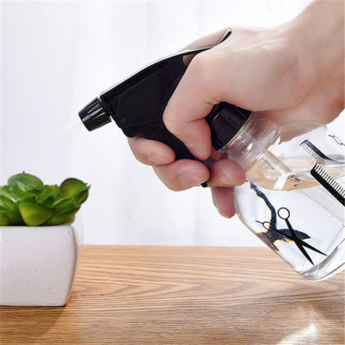 Hairdressing water spray bottle, spray bottle, transparent makeup push-type barber shop 250ml scissor watering bottle