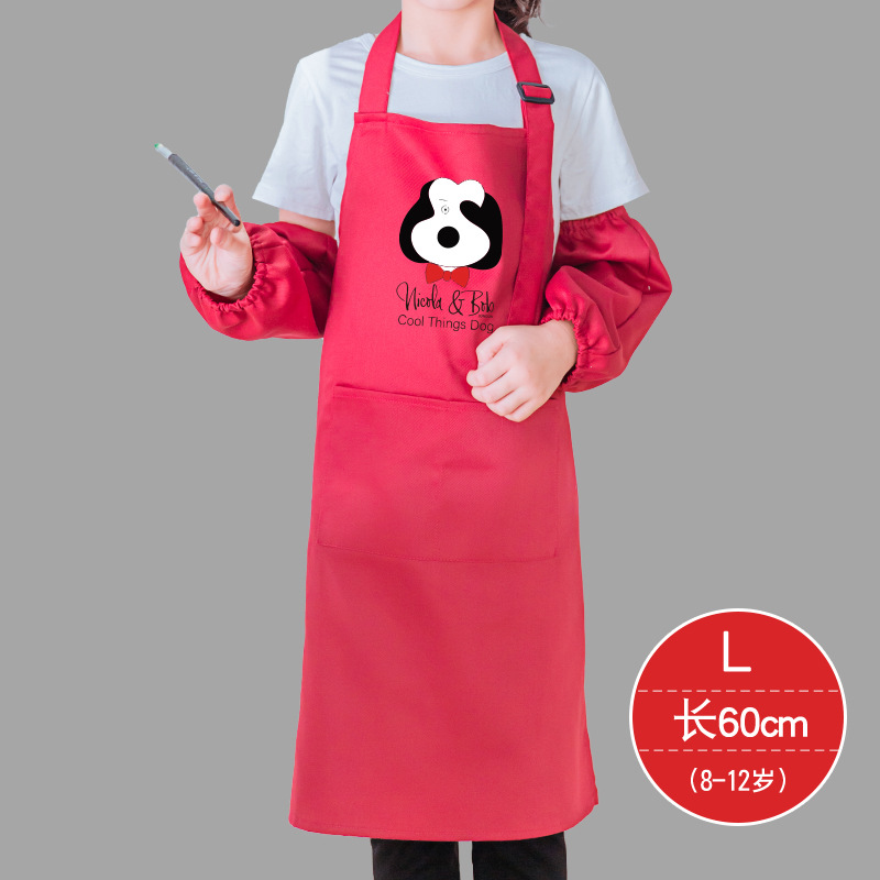 Lindo delantal sin mangas de dibujos animados los niños bebé pintura arroz ropa cerámica hornear Escuela Primaria estudiante clase arte protectora