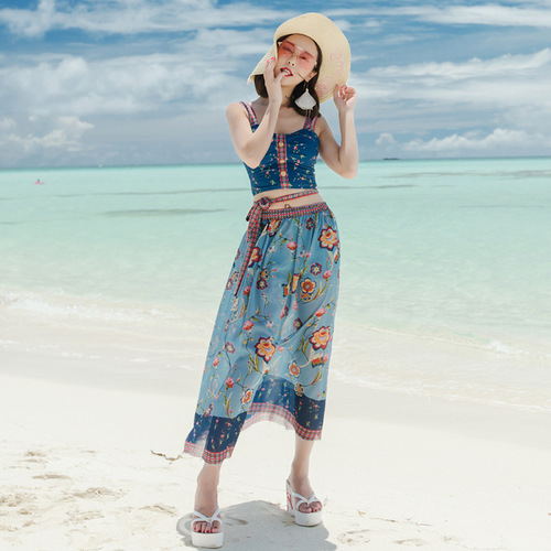 New Couple Swimwear Set from Korea, 3-Piece Conservative, Water Park, Hot Spring, Beach Honeymoon Couple's Outfit