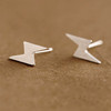 Metal earrings with letters, European style, suitable for import, wholesale