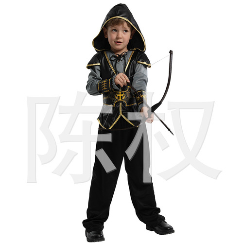 Halloween children's performance costumes, kindergarten stage role Indian prince costume B-0206 cosplay hunter costume