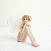 Fuchsia fairy doll, transport, decorations, resin, jewelry