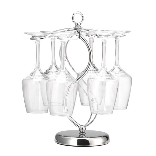 European wine glass holder, wall-mounted glass rack, upside-down wine glass shelf, tall glass holder