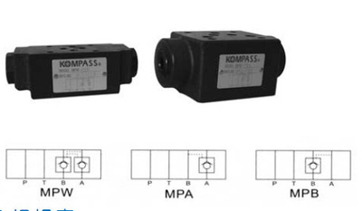 Original Taiwan KOMPASS Modular Hydraulic control Check valve MPB-03-A MPB-03-B MPB-03-C