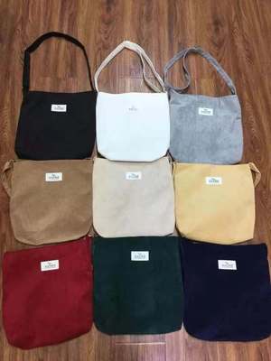 2021款韩版女文艺学生时尚购物袋简约单肩大容量旅行百搭斜跨女包|ru