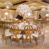 European -style hotel ring -shaped stainless steel dining table Large banquet Wedding table Foreign Hotel large dining table