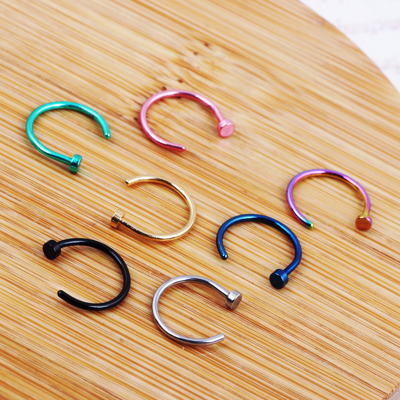 Labret piercing jewelry detail image