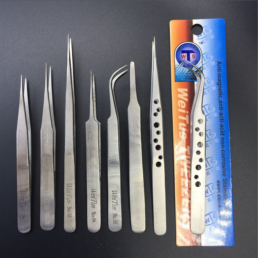 不锈钢镊子尖头手工diy手帐美甲镊子工业夹子维修工具厂家批发