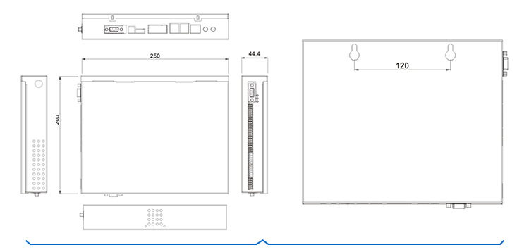 讯鹏生产管理电子液晶看板专用Windows系统工业级嵌入式工控机