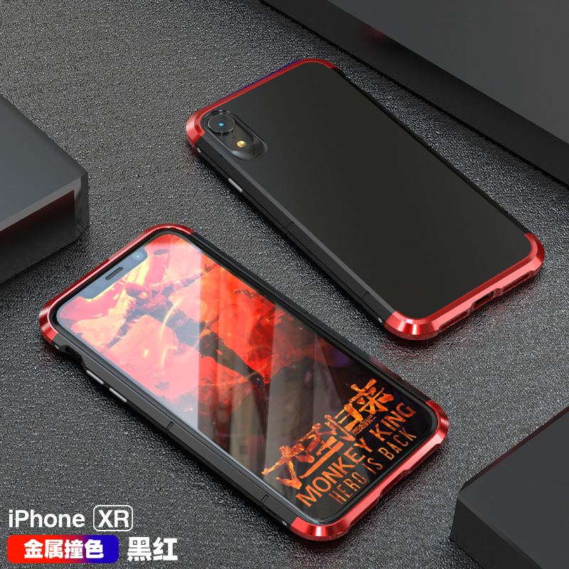 GINMIC Shield Aluminum Metal Frame Hard PC Back Cover Case for Apple iPhone XS Max & iPhone XR & iPhone XS