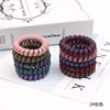 Fashionable matte hair accessory, big dark telephone, hair rope, Korean style, wide color palette