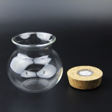 微景观生态瓶 玻璃瓶 制作容器 苔藓DIY玻璃瓶 带灯木塞圆底瓶