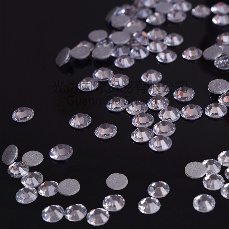 高档烫钻 （小额批发）ss6白色平底烫钻 彩色烫钻  烫图烫钻批发