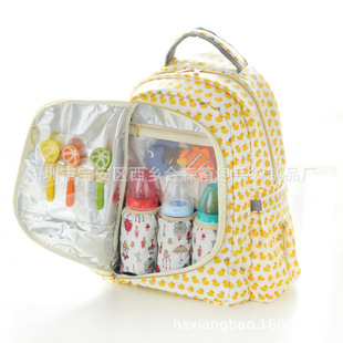 Foreign Trade Explosions Maternal and Baby Bag Multifunctional Backpack Mummy Bag Portable Breast Milk Insulation Bag Portable Out-of-Home Mother Bag