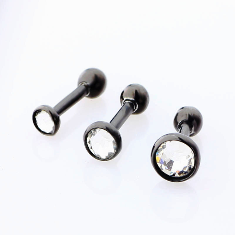 Hot Selling Flat Back Ear Nails for Ear Piercing with Ball Ends 3/4/5mm Set Stainless Steel Geometric Style detail image 7