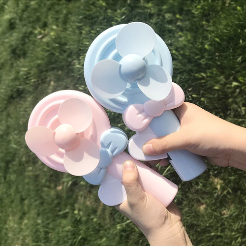 Cartoon lollipop hand-pressed children's small fan Hand-held pressure children's fun fan gift advertising plus LOGO
