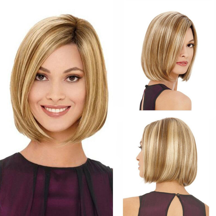 Bob Short Feathered Hair 2018 Bob Hair Wigs Perruques Bob Hair