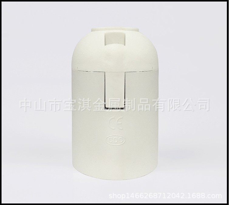 耐高温E27塑料光身灯头陶瓷自锁灯头吊线1米编织电线陶瓷灯头配件