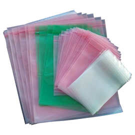 供应重庆红色防静电pe胶袋 透明ESD塑料袋 电子零件pe包装袋