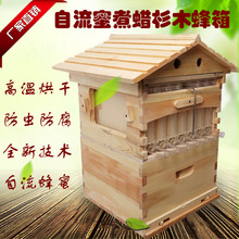 澳洲Ebay自流蜜蜂箱 塑料巢框煮蜡杉木自流蜜巢础 自流式养蜂箱